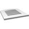Ekena Millwork Arch Top Surface Mount PVC Gable Vent: Non-Functional, w/ 3-1/2"W x 1"P Standard Frame, 18"W x 18"H GVPAR18X1801SN - alternate 4